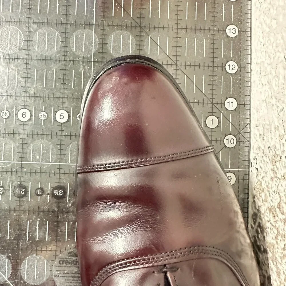 Allen Edmonds Park Avenue Men Size 9C Brown Leather Cap Toe Oxford Dress Shoes